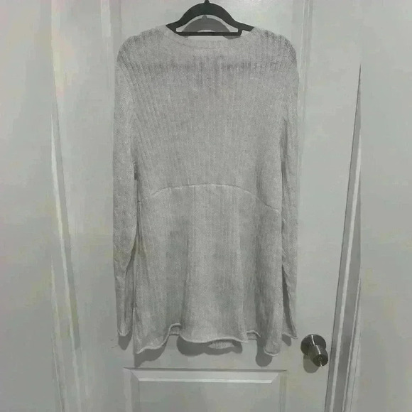 Size 2x Women's Duck Head Jeans Co. White Sparkle Long-Sleeve Sweater - Picture 4 of 4